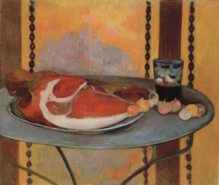 Paul Gauguin Style life with ham oil painting image